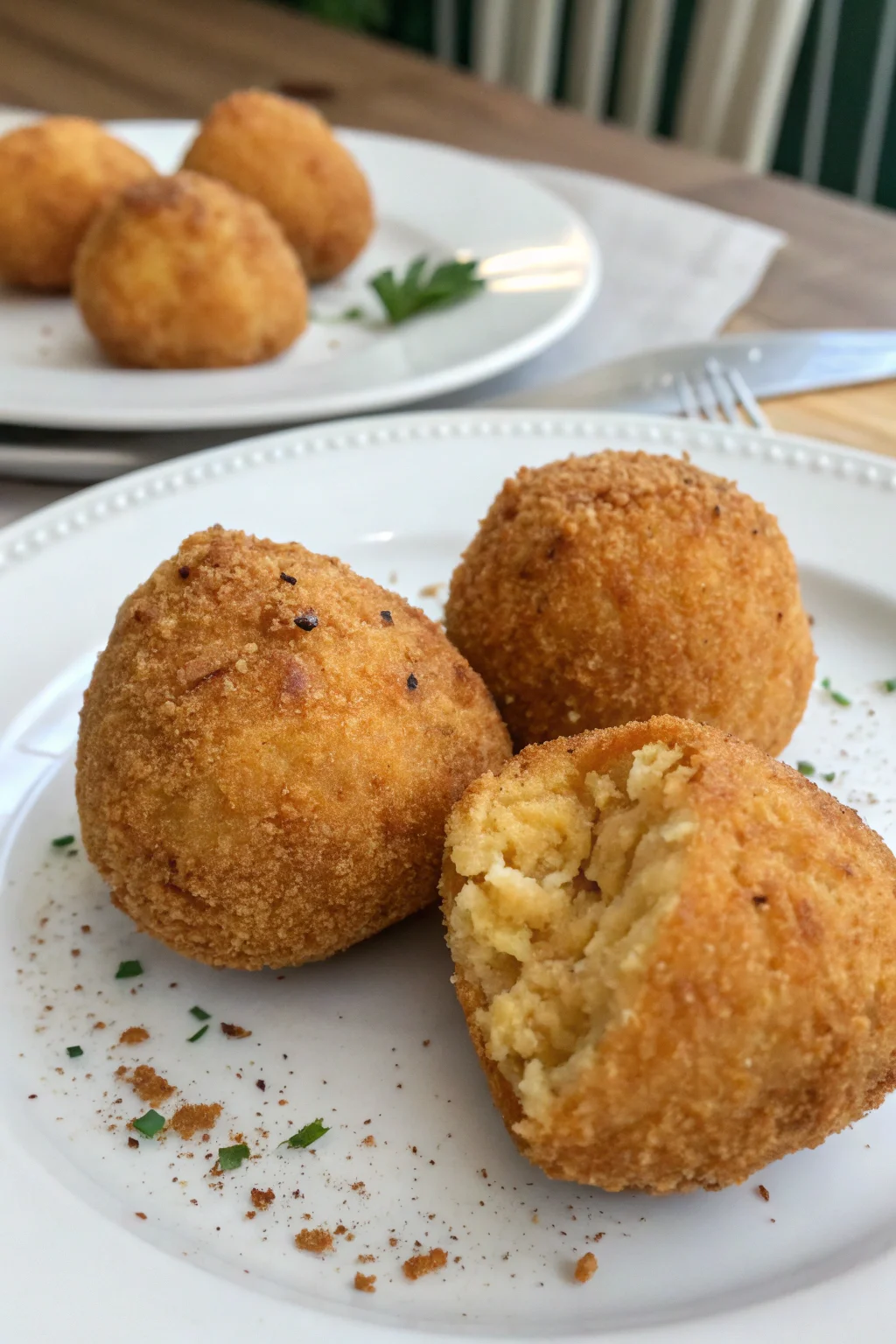 arancini dolci di riso siciliani 1 A delicious plate of arancini dolci di riso siciliani