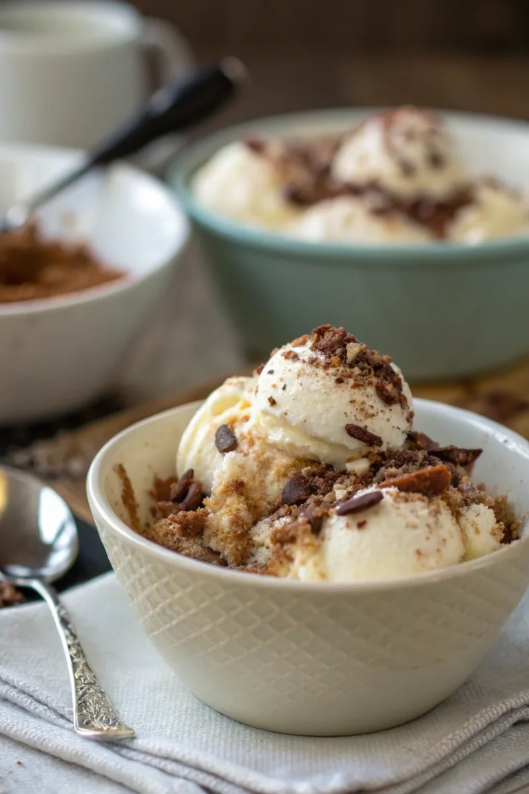 A delicious plate of dolce al cucchiaio veloce senza panna