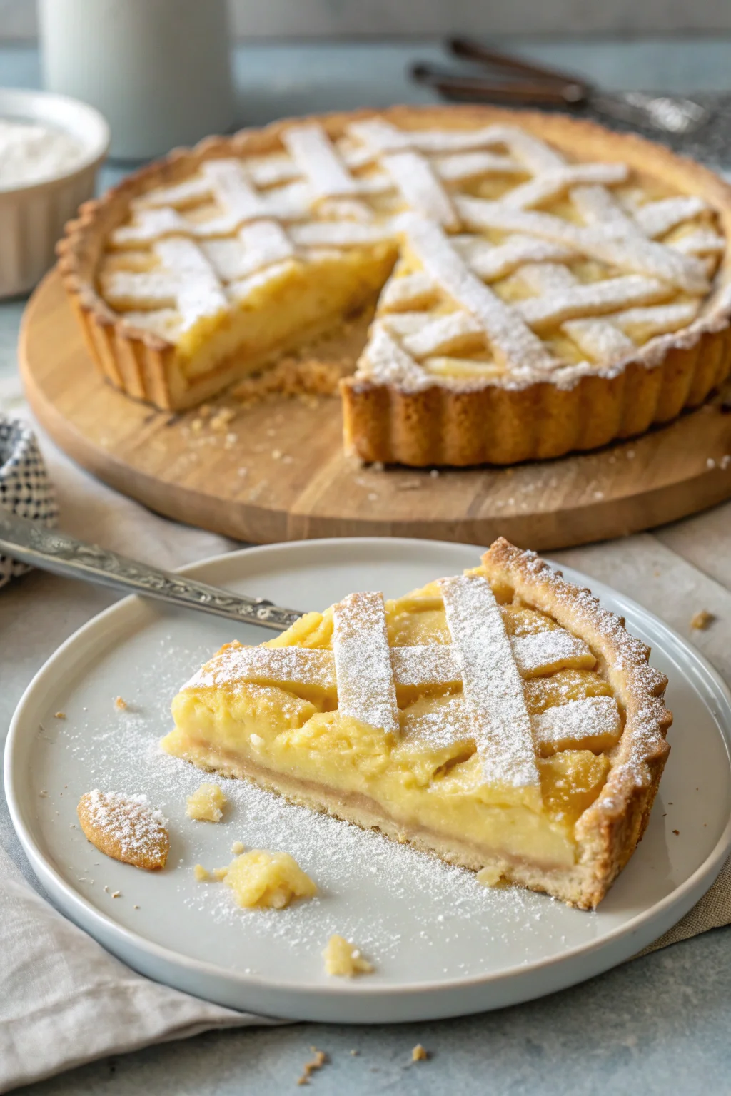 A delicious plate of pasta frolla per crostata friabile