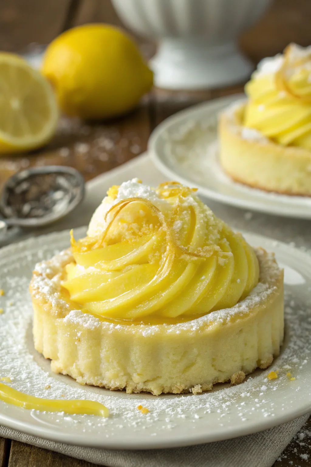 A delicious plate of crema pasticcera al limone leggera