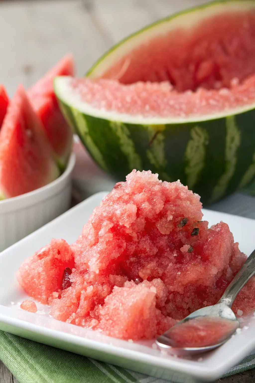 A delicious plate of gelo di melone palermitano ricetta