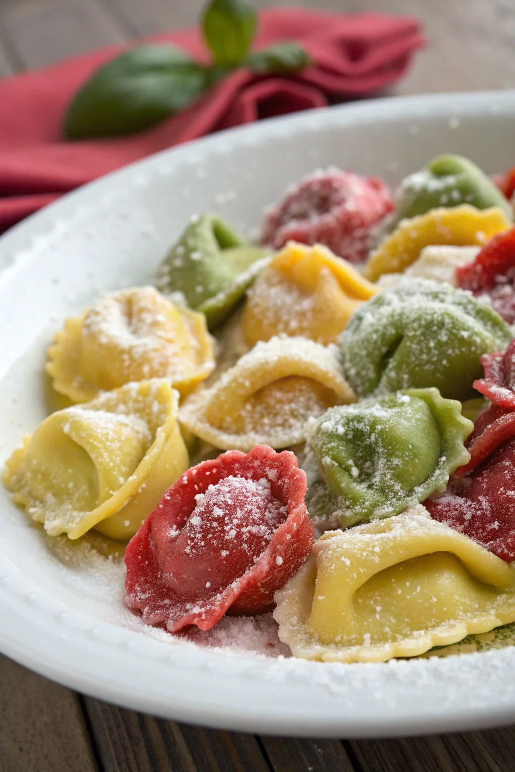 A delicious plate of tortelli dolci di carnevale emiliani