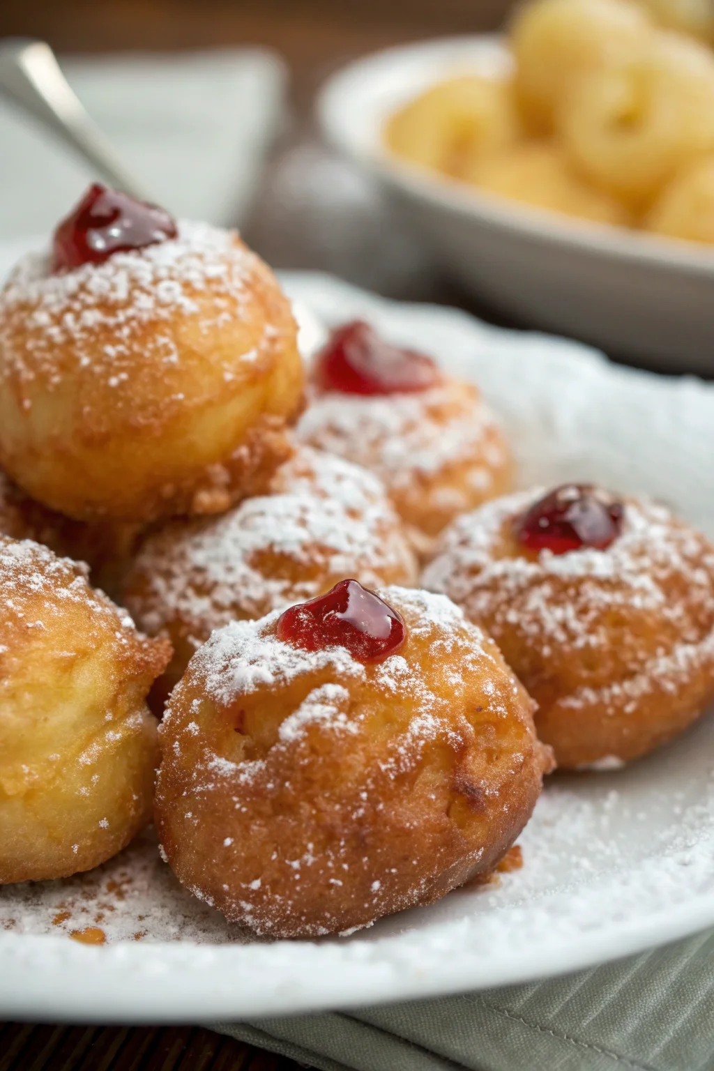 A delicious plate of zeppole di San Giuseppe fritte ricetta originale napoletana