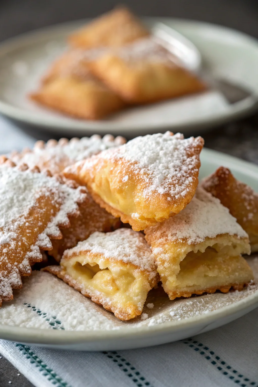A delicious plate of chiacchiere di carnevale ricetta della nonna