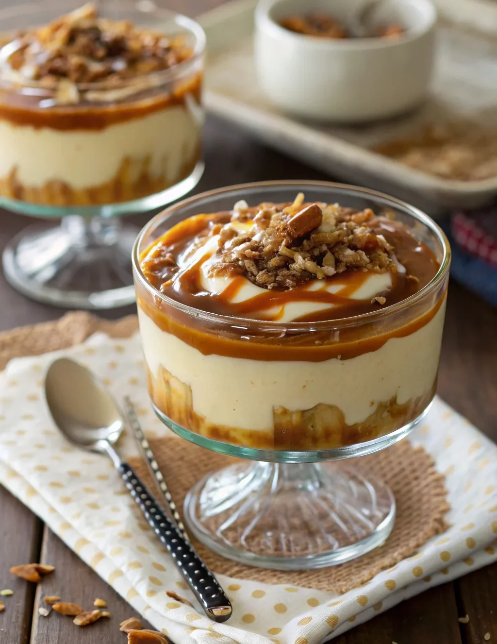 A delicious plate of crema rovesciata al caramello