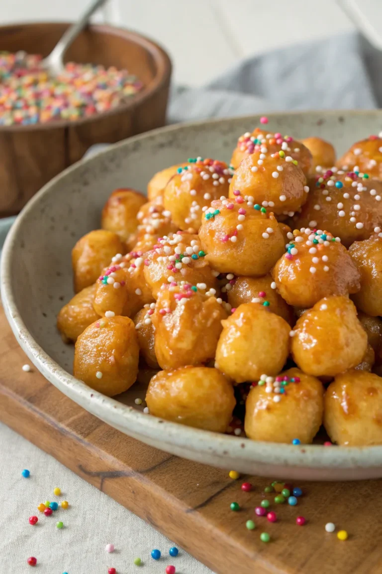 A delicious plate of struffoli napoletani ricetta facile