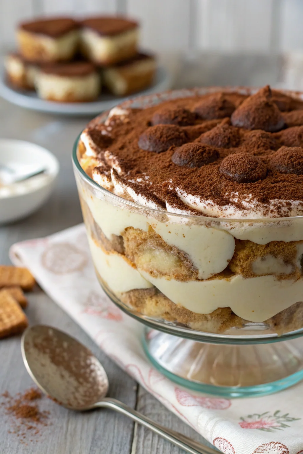 A delicious plate of tiramisù ricetta originale con uova pastorizzate
