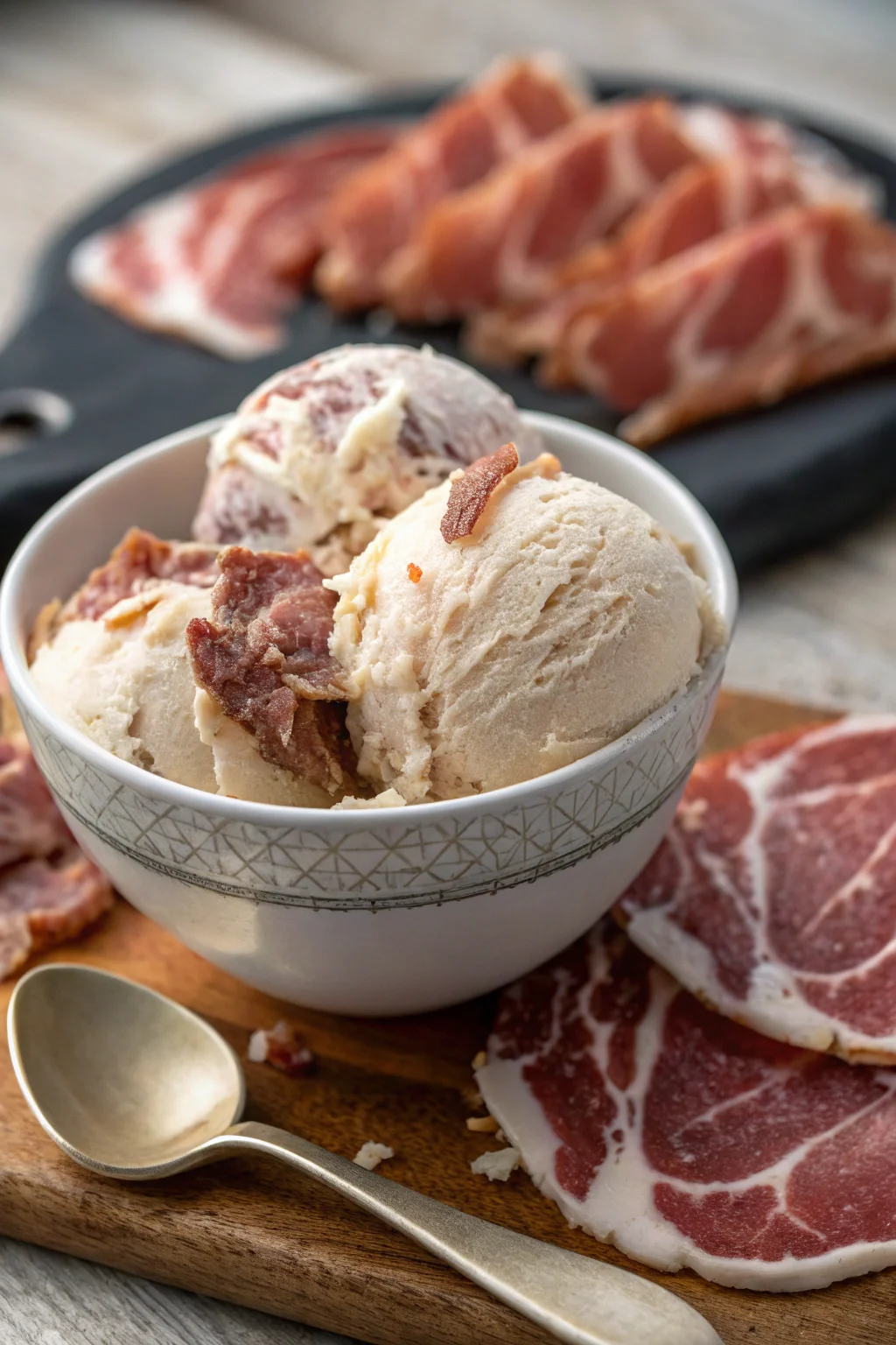 A delicious plate of coppa del nonno fatta in casa senza gelatiera