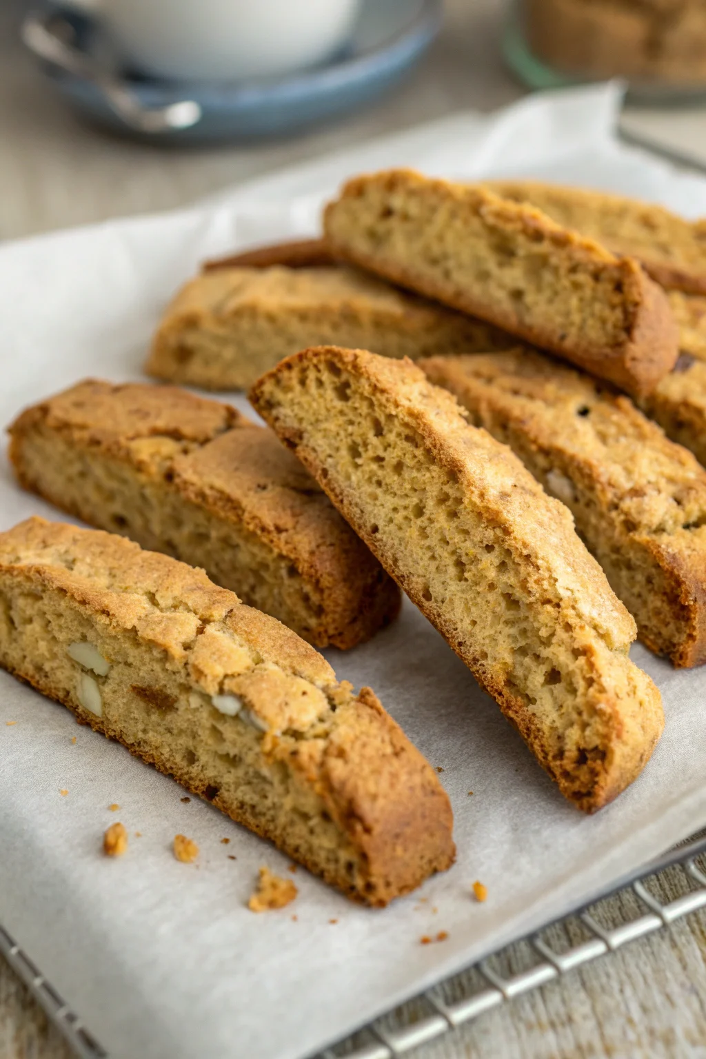 A delicious plate of biscotti rustici con farina integrale