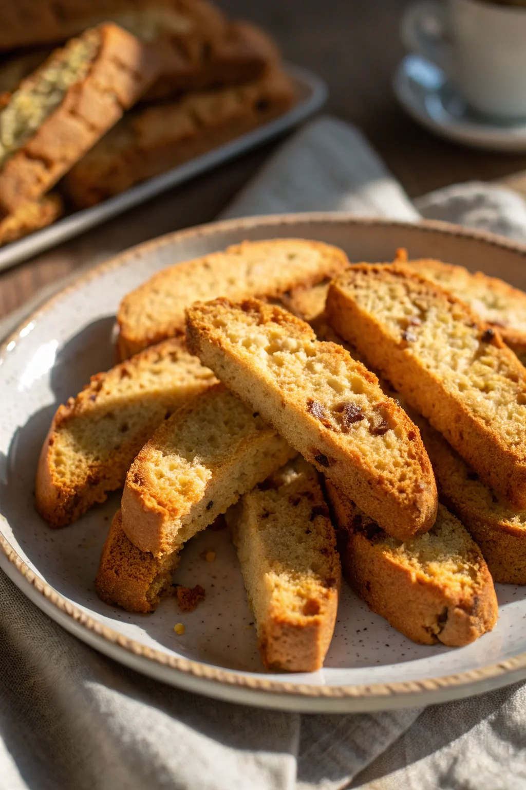 A delicious plate of biscotti rustici con farina integrale