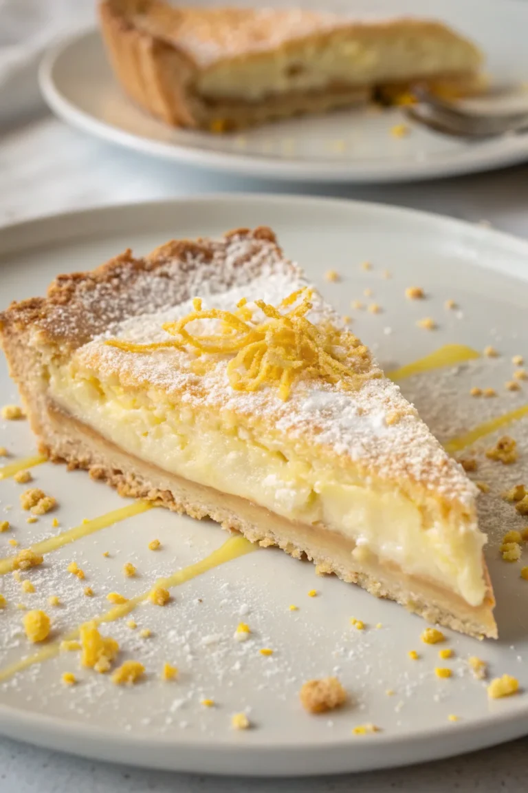 A delicious plate of crema pasticcera al limone leggera