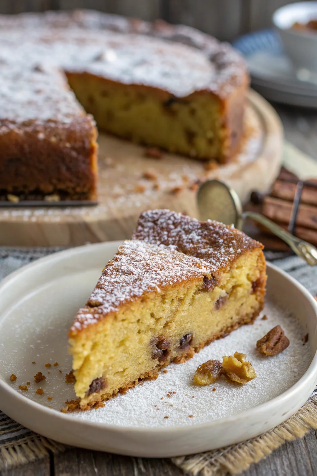 A delicious plate of cecinata (torta di ceci dolce)