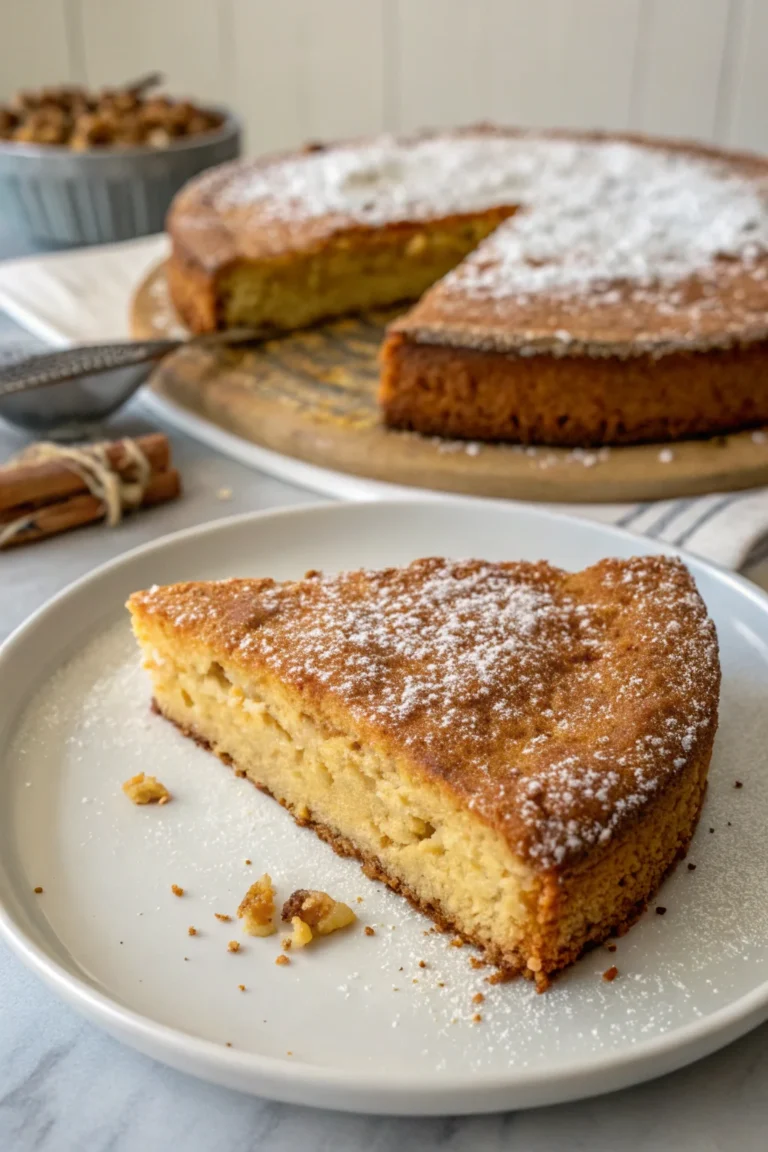 A delicious plate of cecinata (torta di ceci dolce)