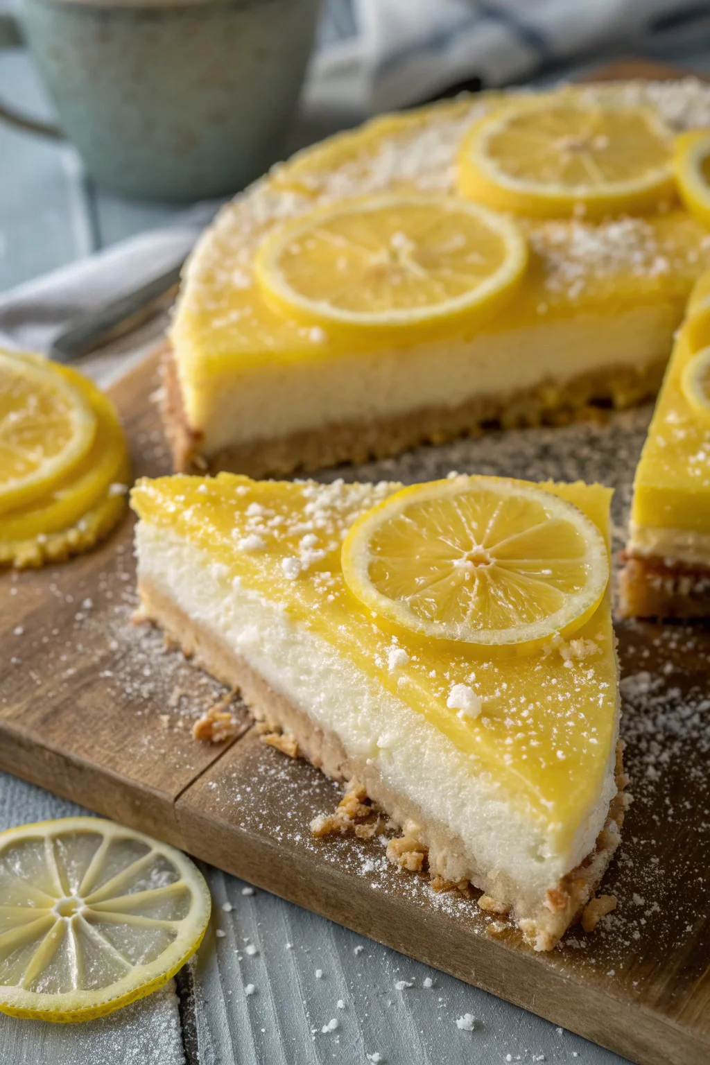 A delicious plate of delizia al limone della costiera amalfitana