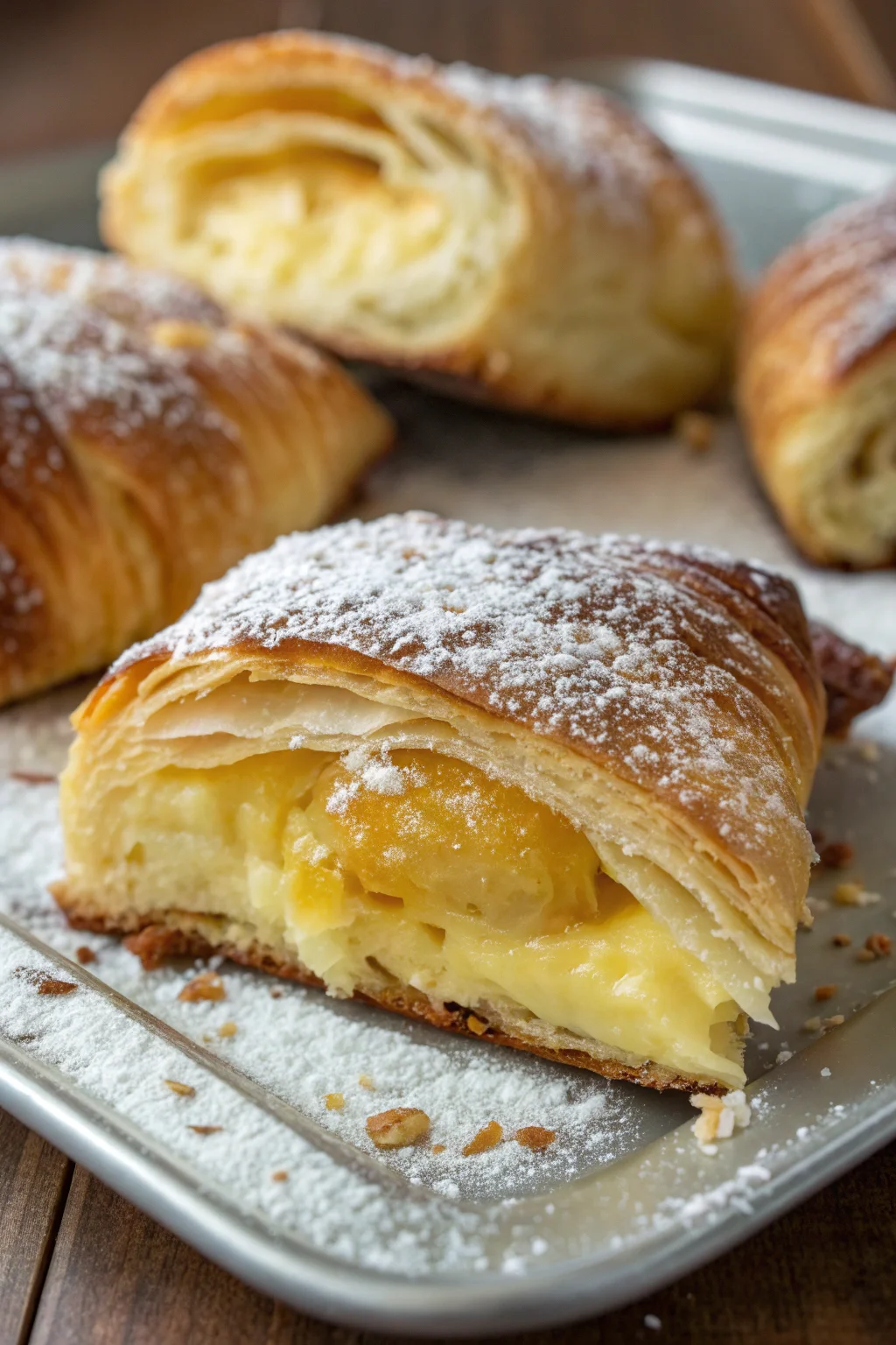 A delicious plate of sfogliatella riccia napoletana