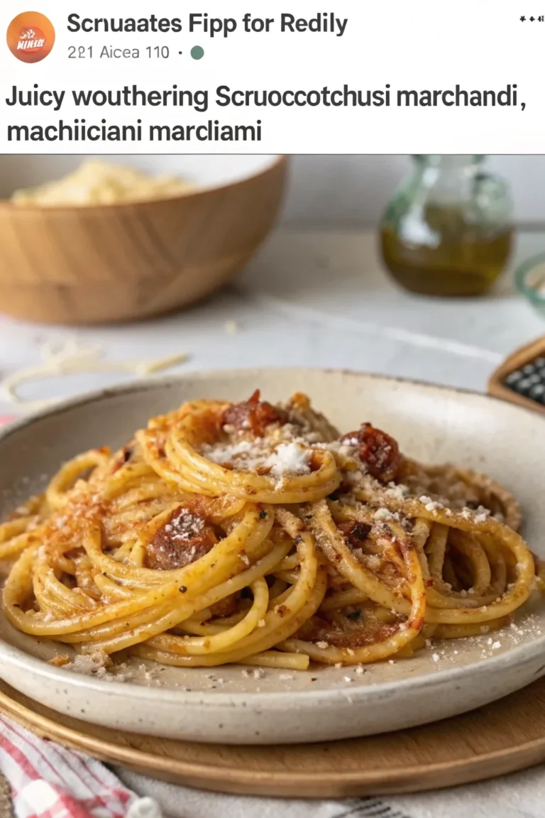A delicious plate of scroccafusi marchigiani