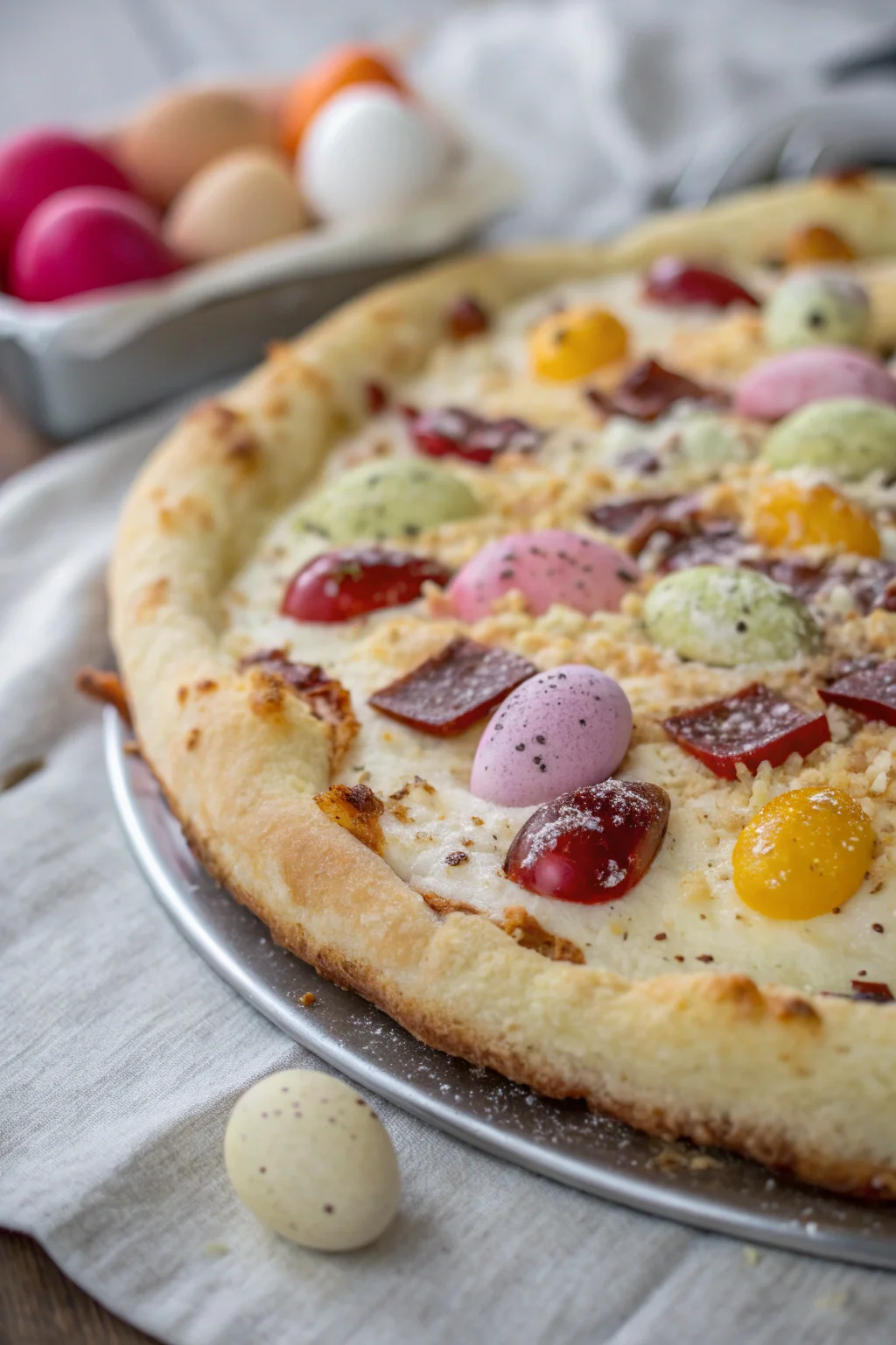 A delicious plate of pizza di Pasqua dolce umbra