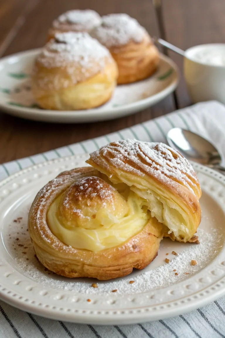 A delicious plate of sfogliatella riccia napoletana