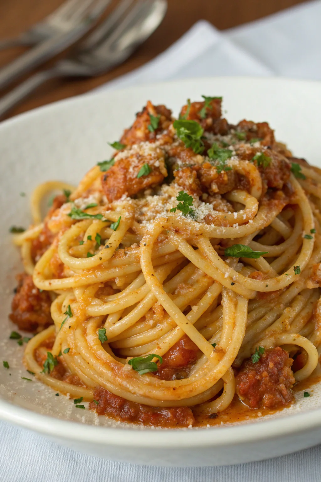 A delicious plate of scroccafusi marchigiani