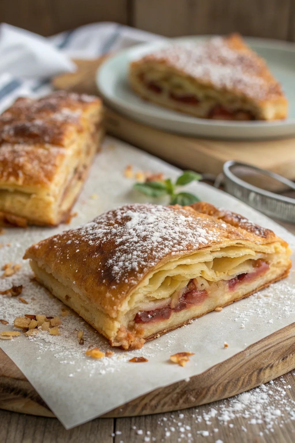 A delicious plate of gubana triestina ricetta