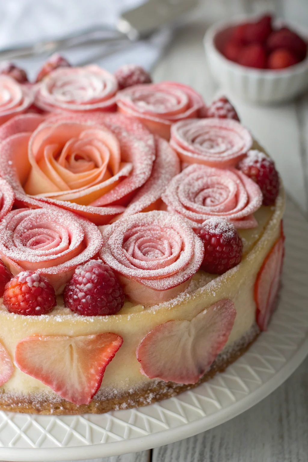 A delicious plate of torta alle rose mantovana