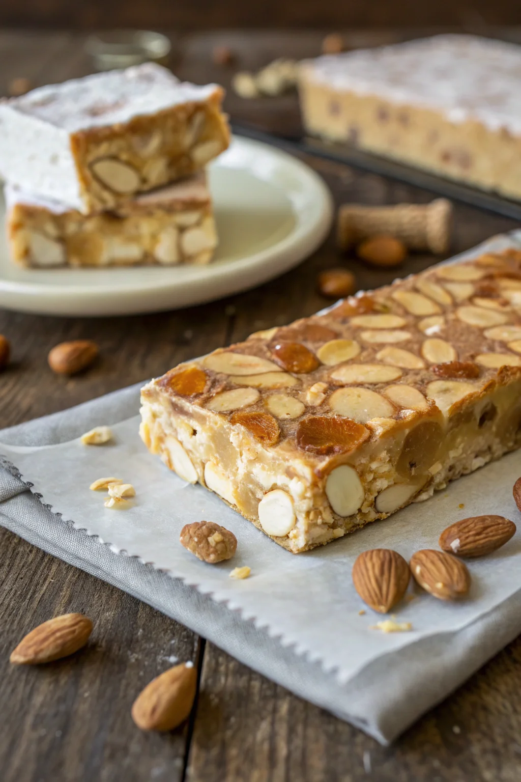 A delicious plate of torrone sardo di Tonara