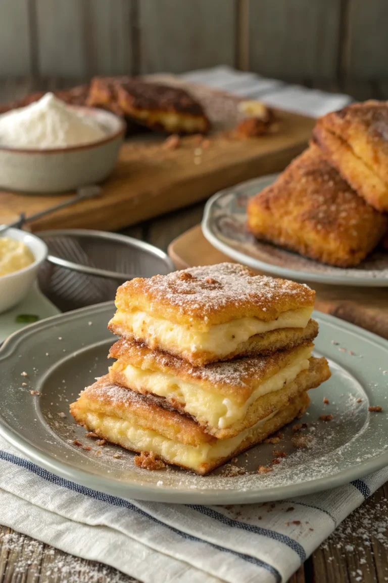 A delicious plate of crema fritta veneta