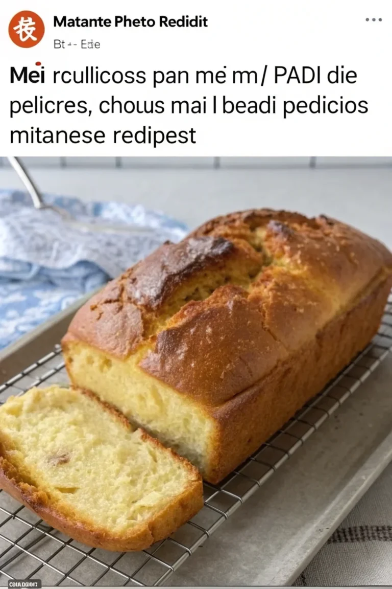 A delicious plate of pan de mei ricetta milanese