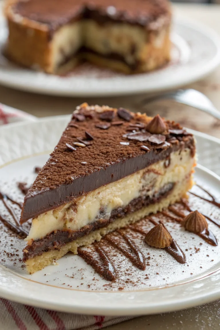 A delicious plate of tenerina al cioccolato ferrarese