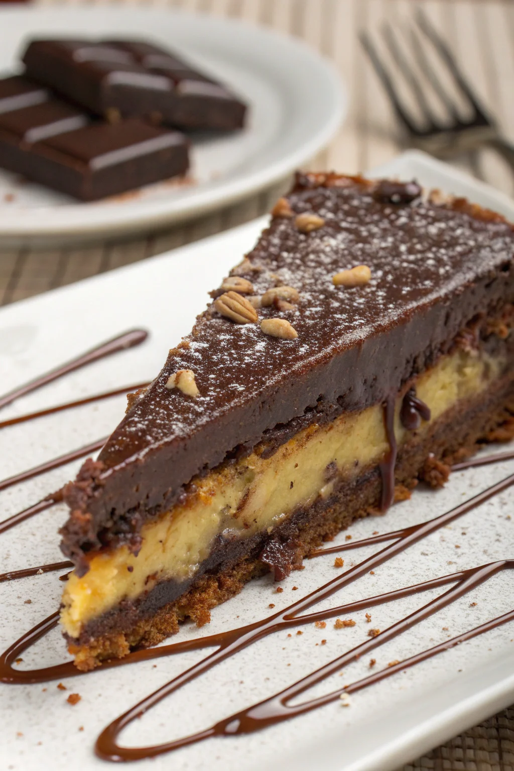 A delicious plate of tenerina al cioccolato ferrarese