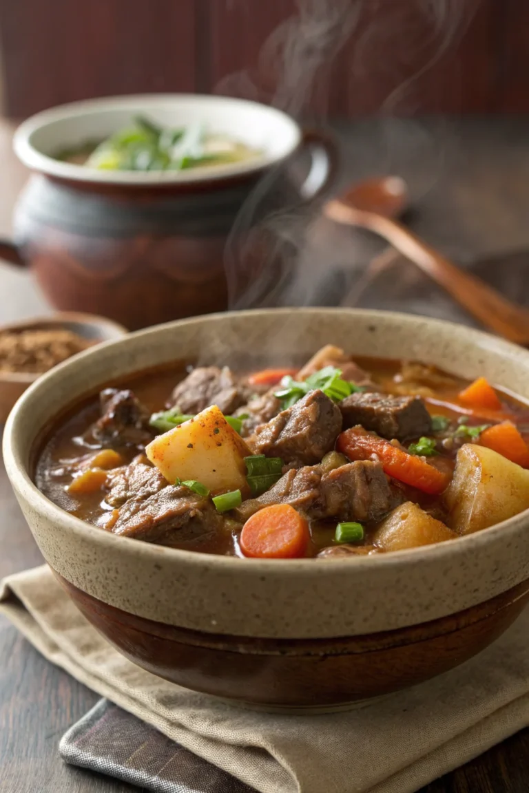 A delicious plate of Stufato Vichingo