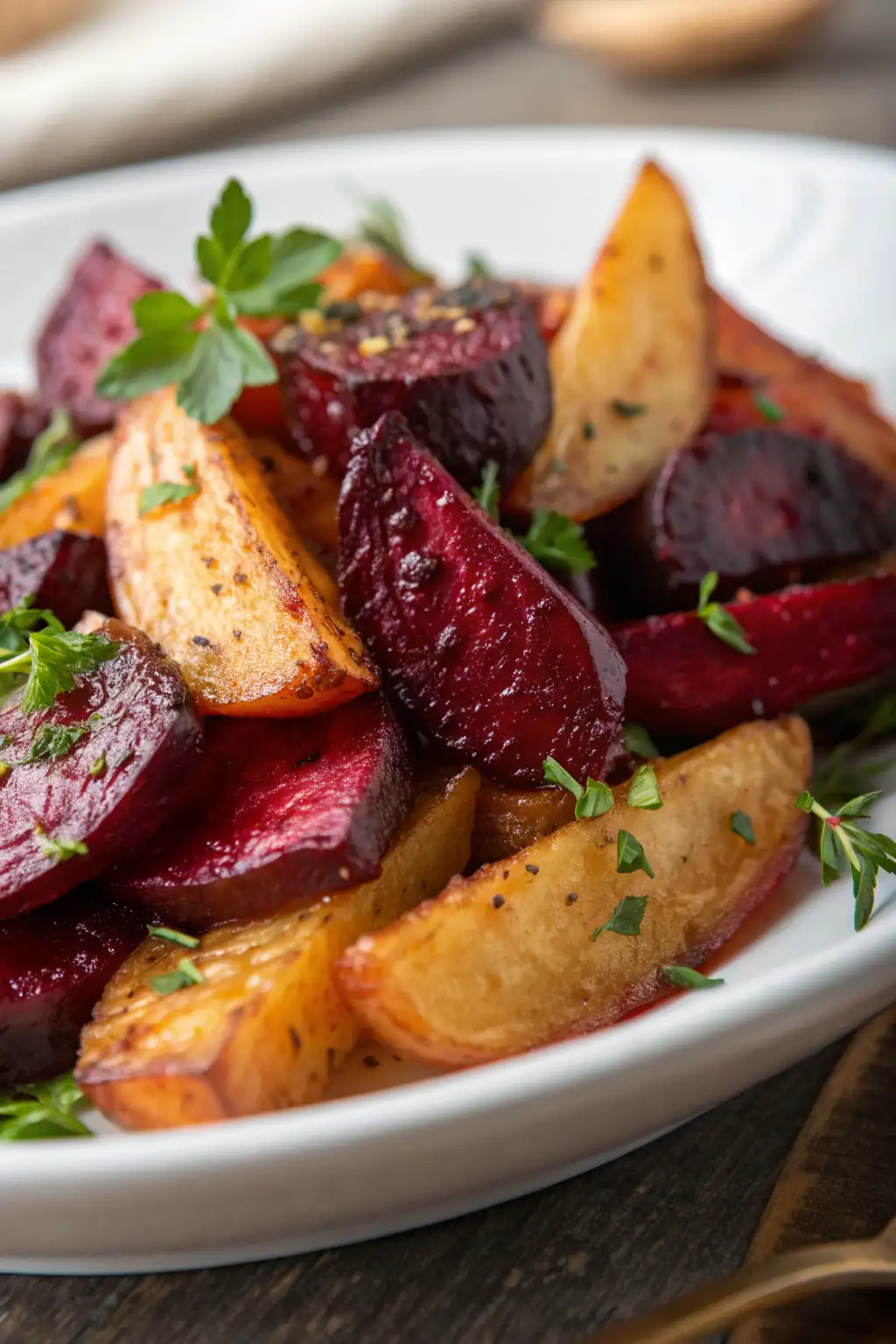 A delicious plate of Barbabietole Fritte ad Aria