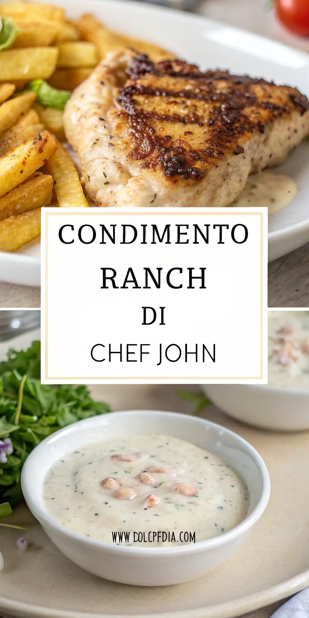 Pinterest image 1 for Condimento Ranch di Chef John