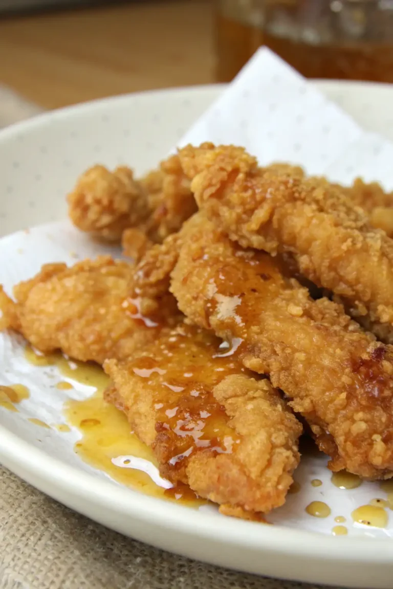 A delicious plate of Strisce di Pollo Fritte ad Aria
