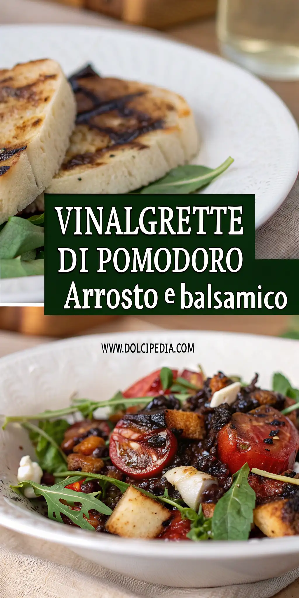 Pinterest image 1 for Vinaigrette di Pomodoro Arrosto e Balsamico