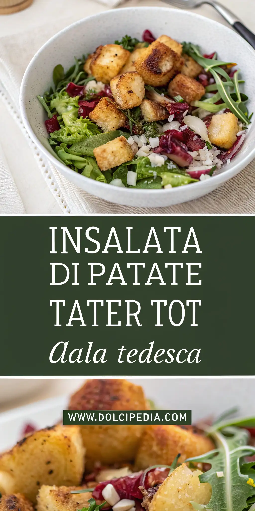Pinterest image 2 for Insalata di Patate Tater Tot alla Tedesca