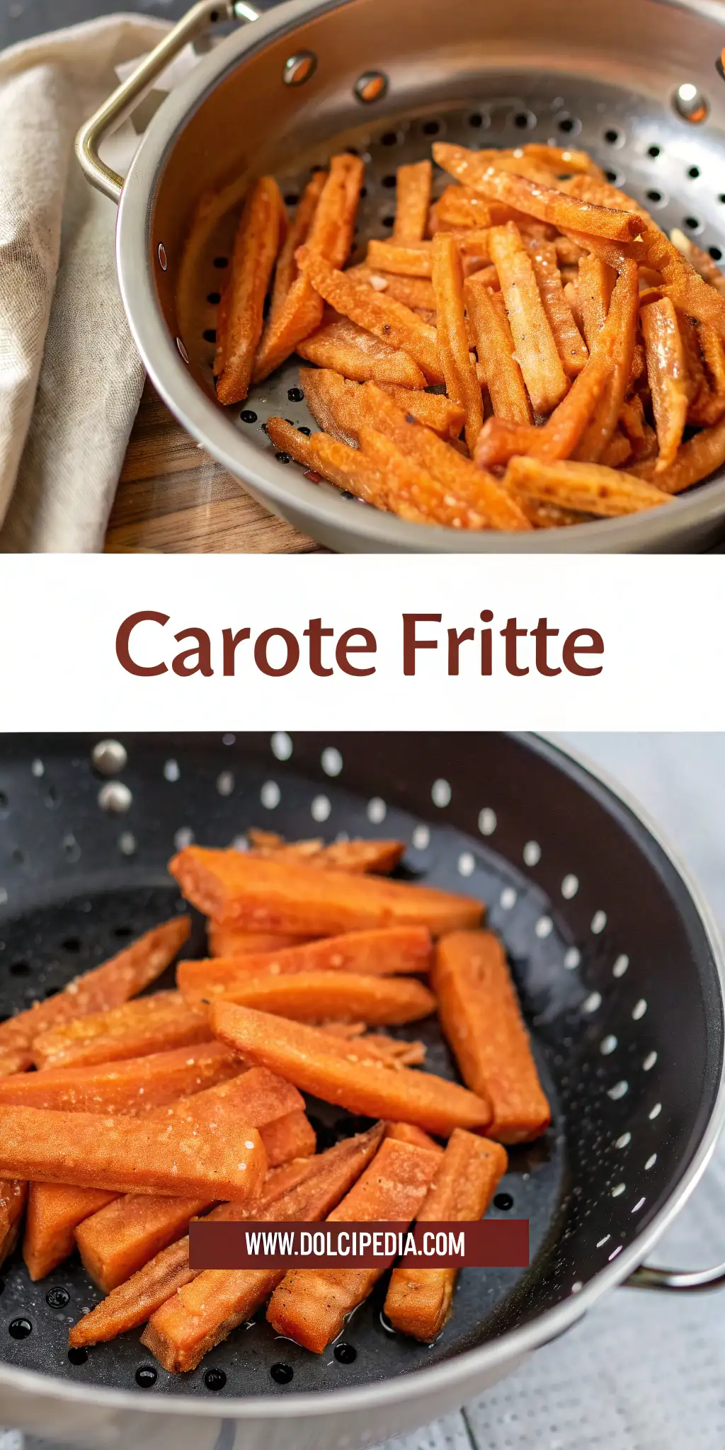 Carote Fritte in Friggitrice ad Aria 4 Pinterest image 2 for Carote Fritte in Friggitrice ad Aria