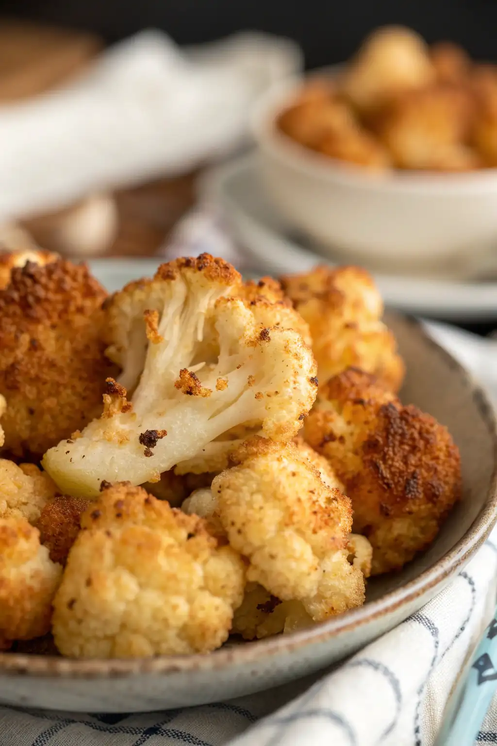 A delicious plate of Cavolfiore Fritto in Friggitrice ad Aria