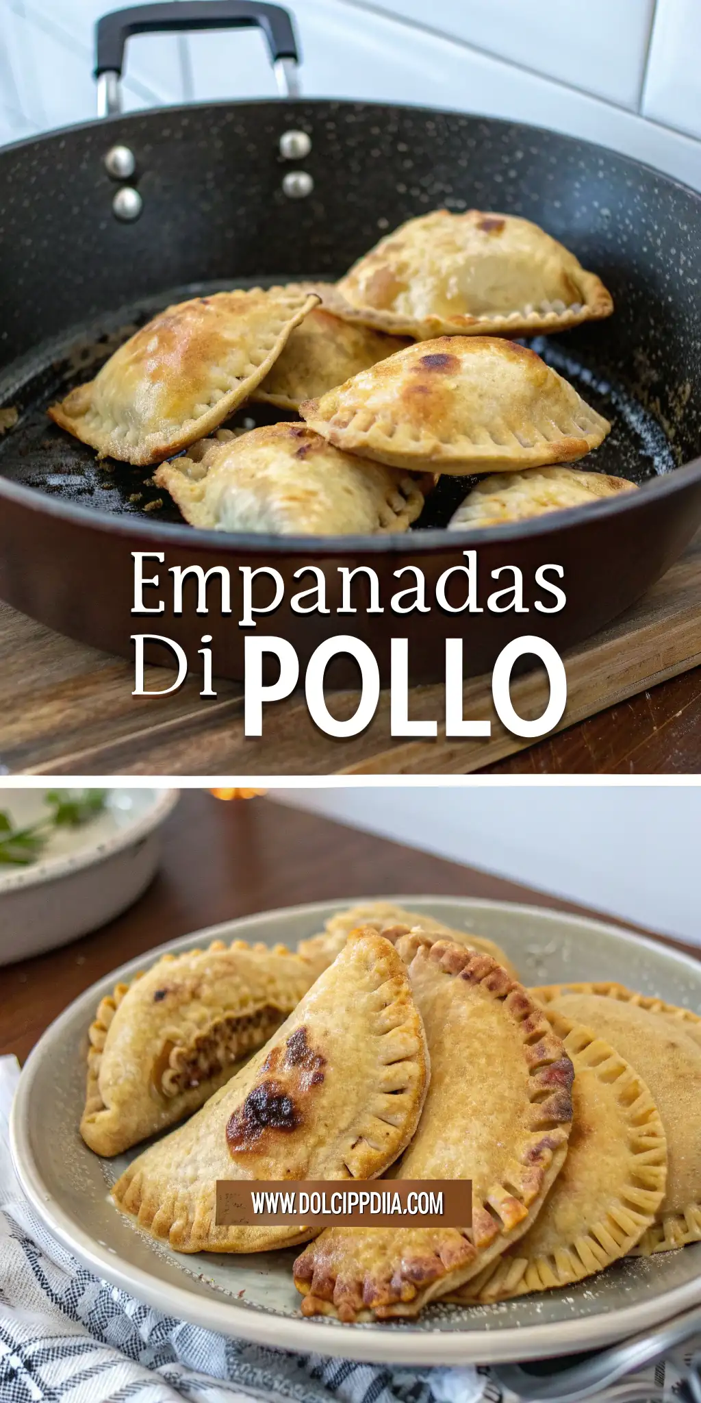 Empanadas di Pollo nella Friggitrice ad Aria 3 Pinterest image 1 for Empanadas di Pollo nella Friggitrice ad Aria