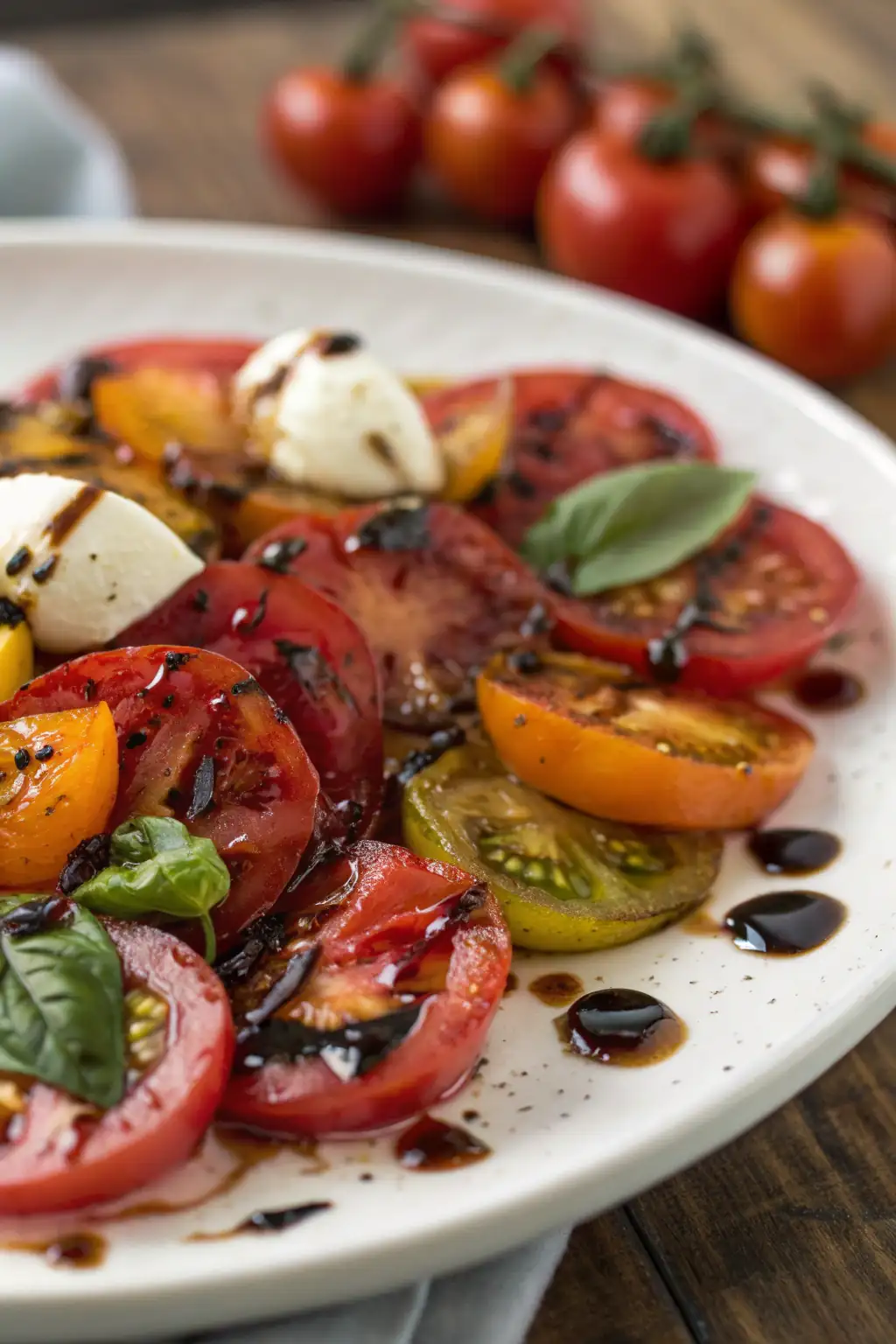 A delicious plate of Vinaigrette di Pomodoro Arrosto e Balsamico