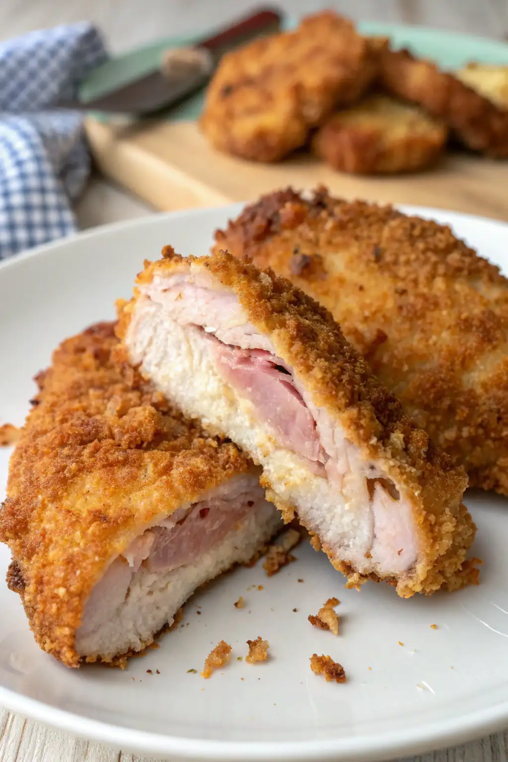 A delicious plate of Cotoletta di Maiale Fatta in Friggitrice ad Aria