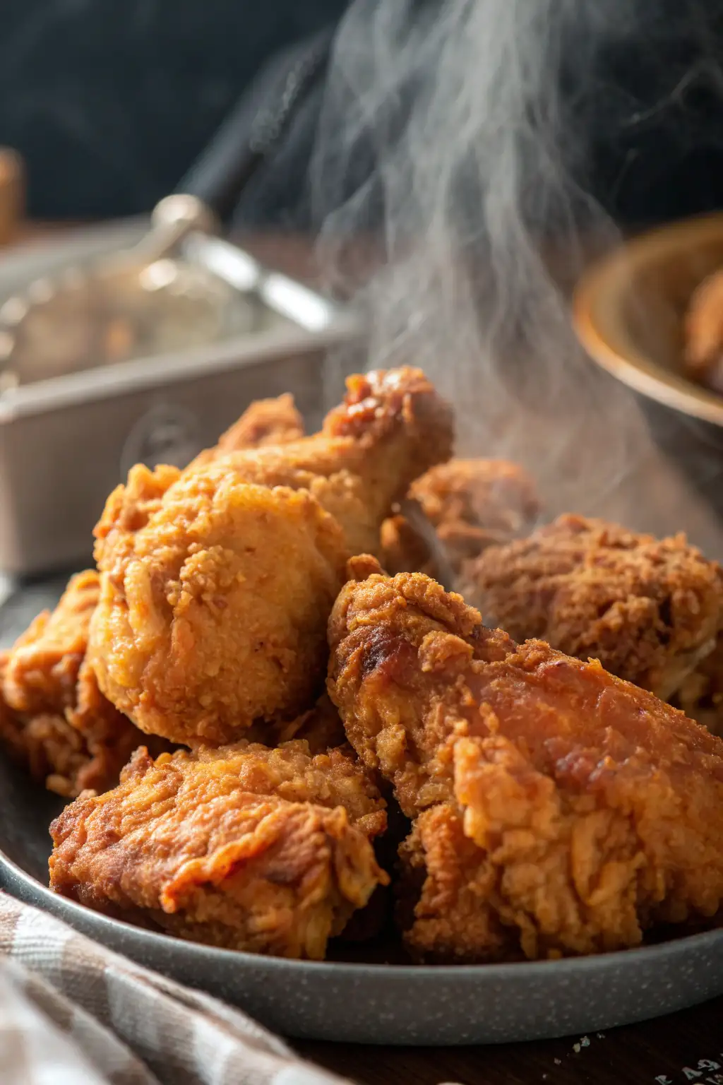 A delicious plate of Cosce di Pollo Fritte ad Aria