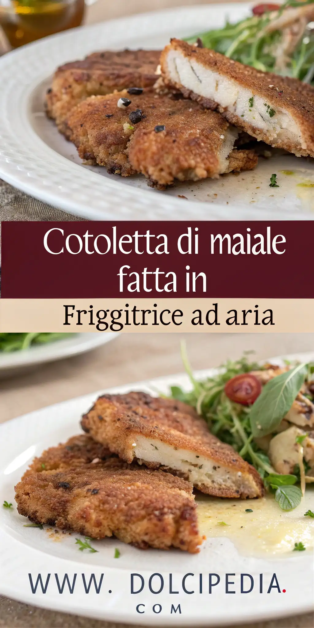 Pinterest image 1 for Cotoletta di Maiale Fatta in Friggitrice ad Aria