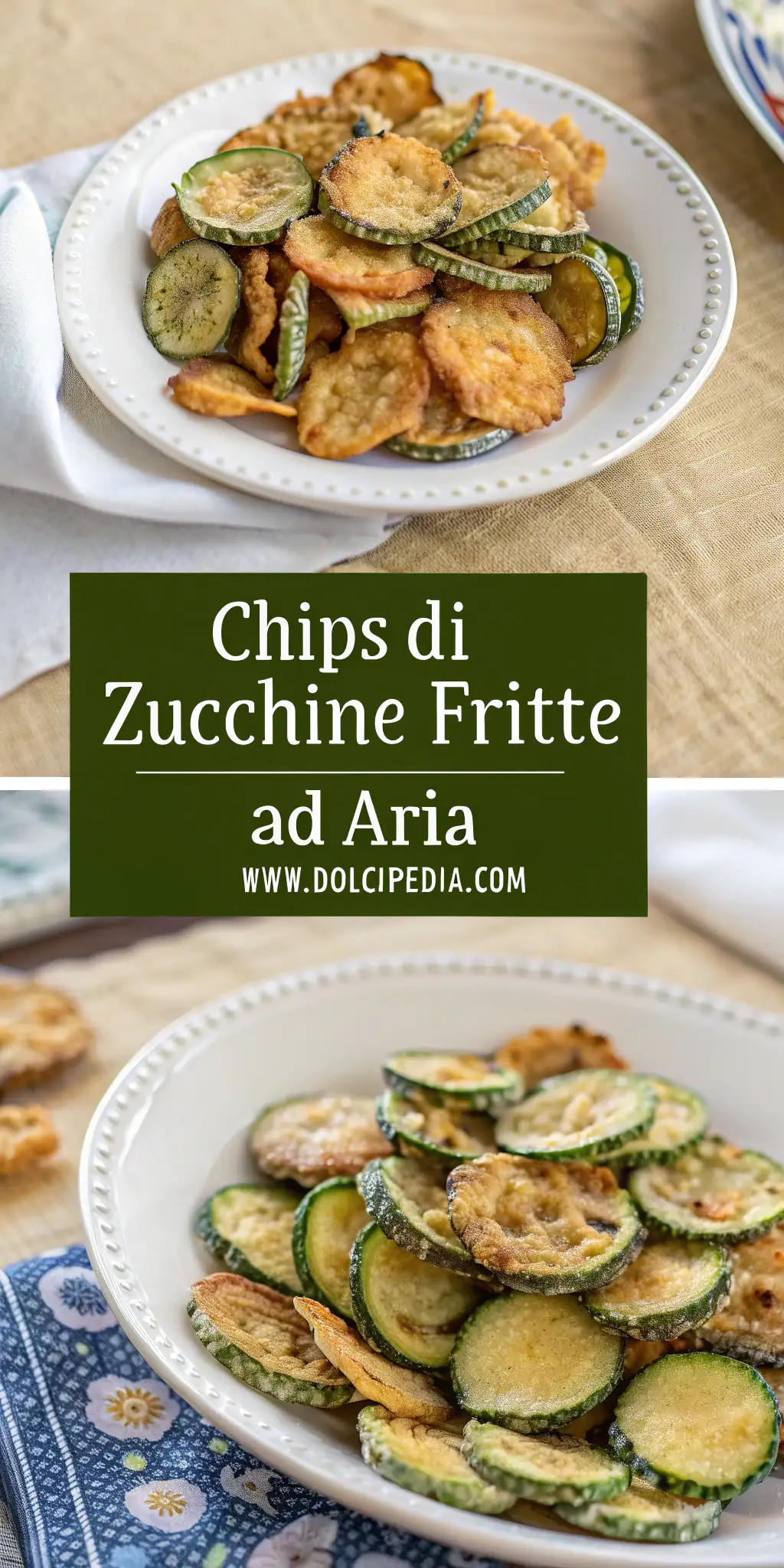 Pinterest image 2 for Chips di Zucchine Fritte ad Aria