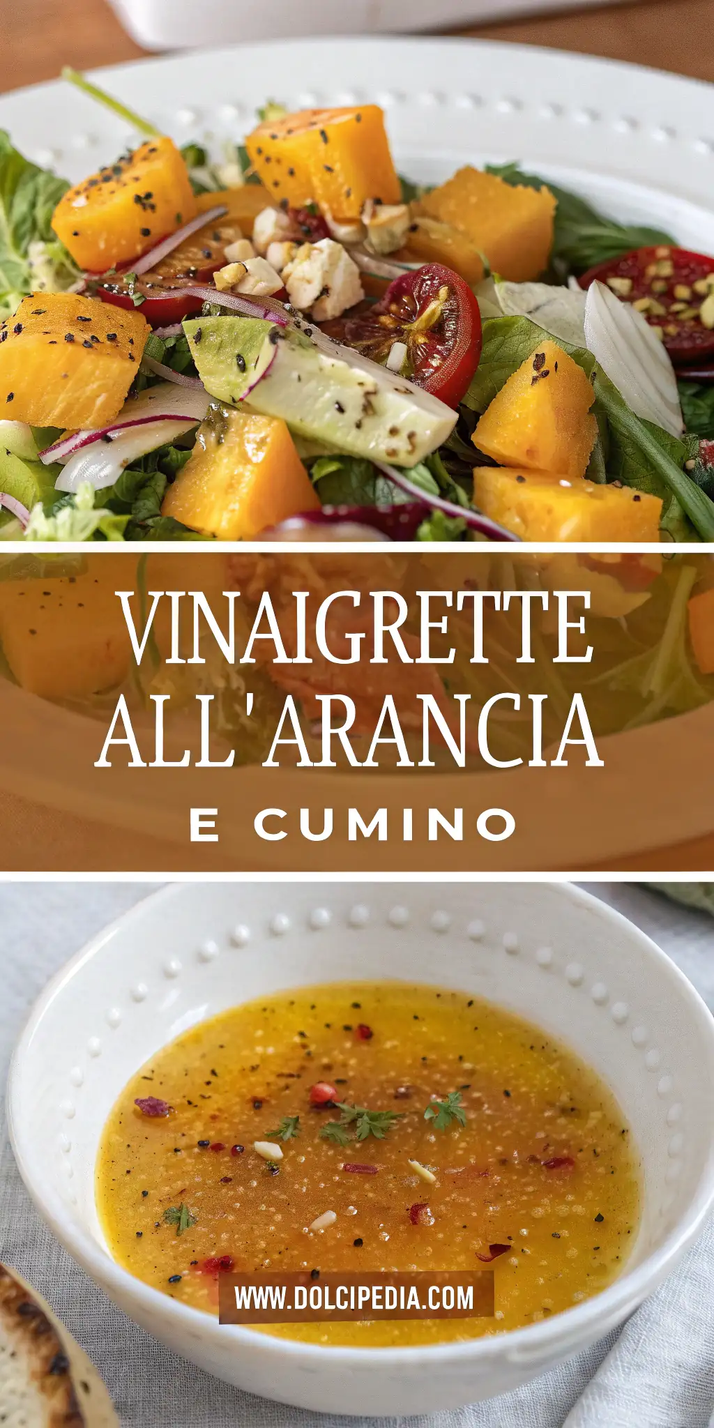 Vinaigrette all'Arancia e Cumino 3 Pinterest image 1 for Vinaigrette all'Arancia e Cumino