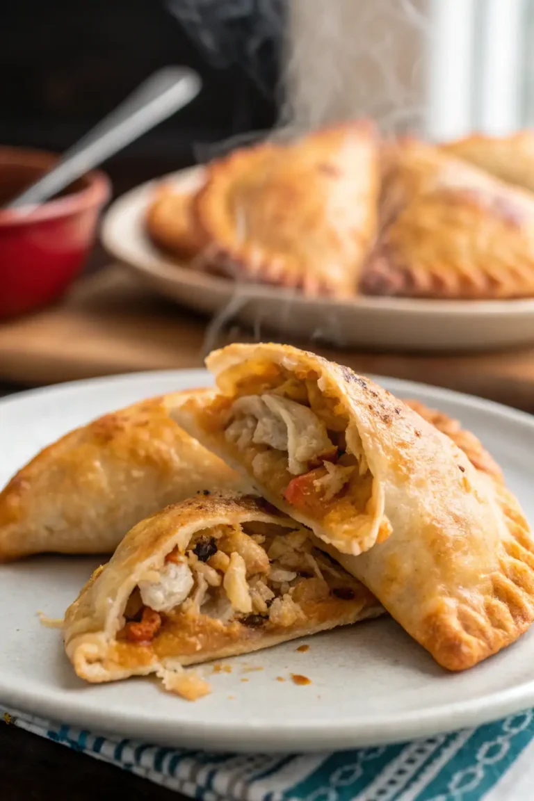 A delicious plate of Empanadas di Pollo nella Friggitrice ad Aria