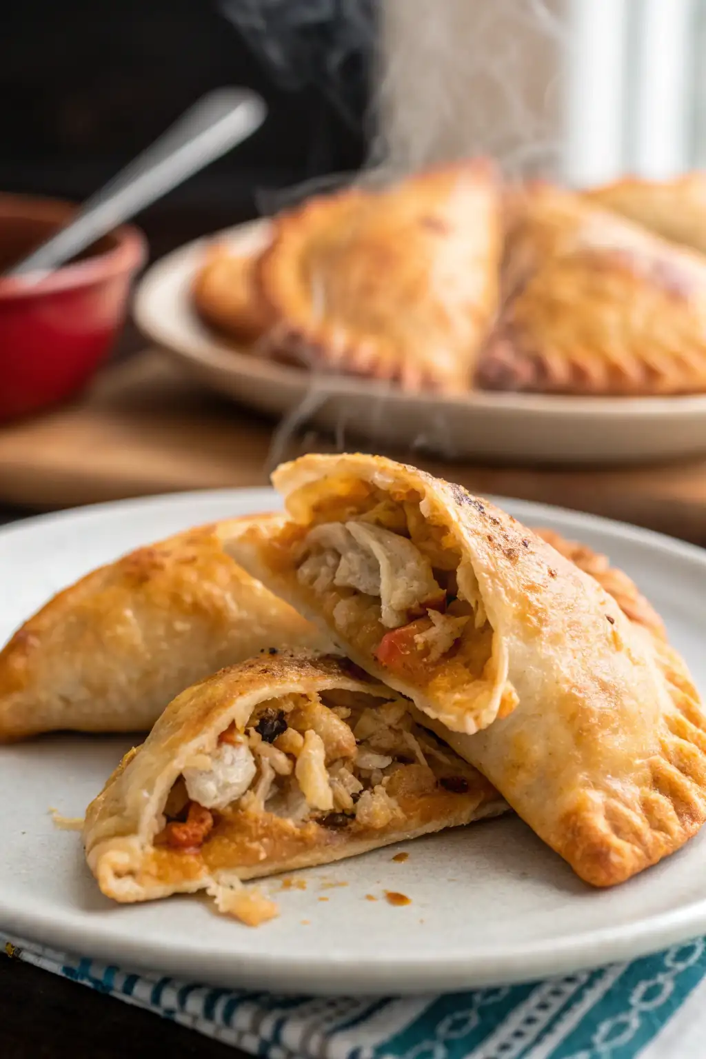 Empanadas di Pollo nella Friggitrice ad Aria 1 A delicious plate of Empanadas di Pollo nella Friggitrice ad Aria