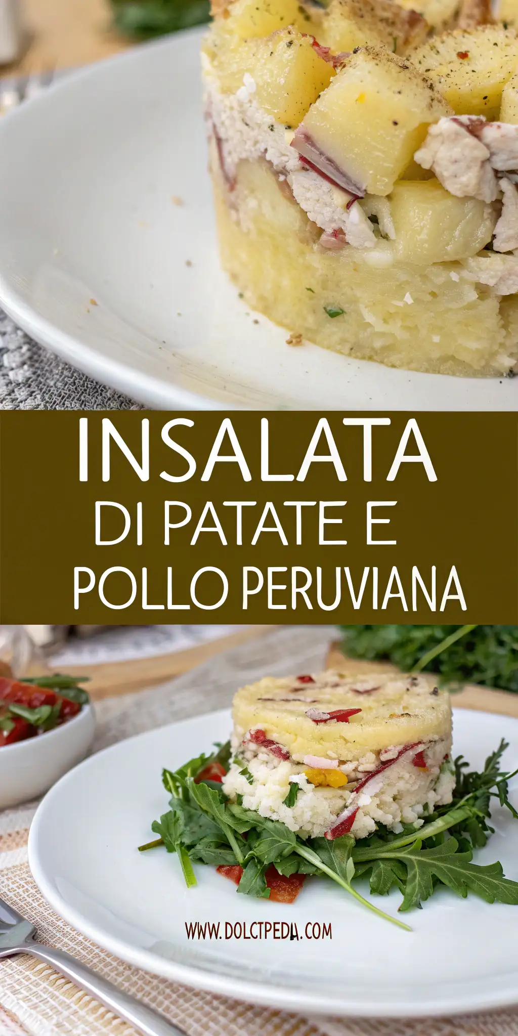 Pinterest image 1 for Insalata di Patate e Pollo Peruviana (Causa Rellena)