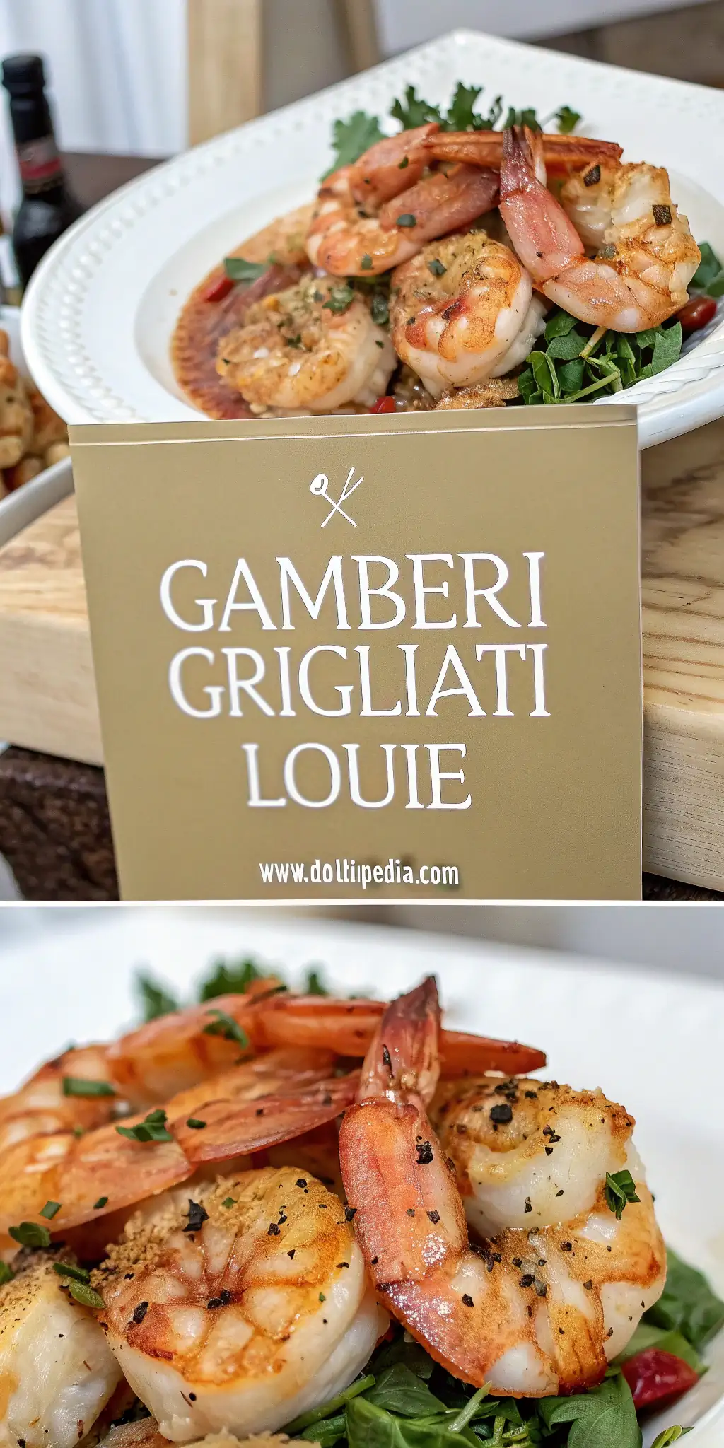 Gamberi Grigliati Louie 3 Pinterest image 1 for Gamberi Grigliati Louie