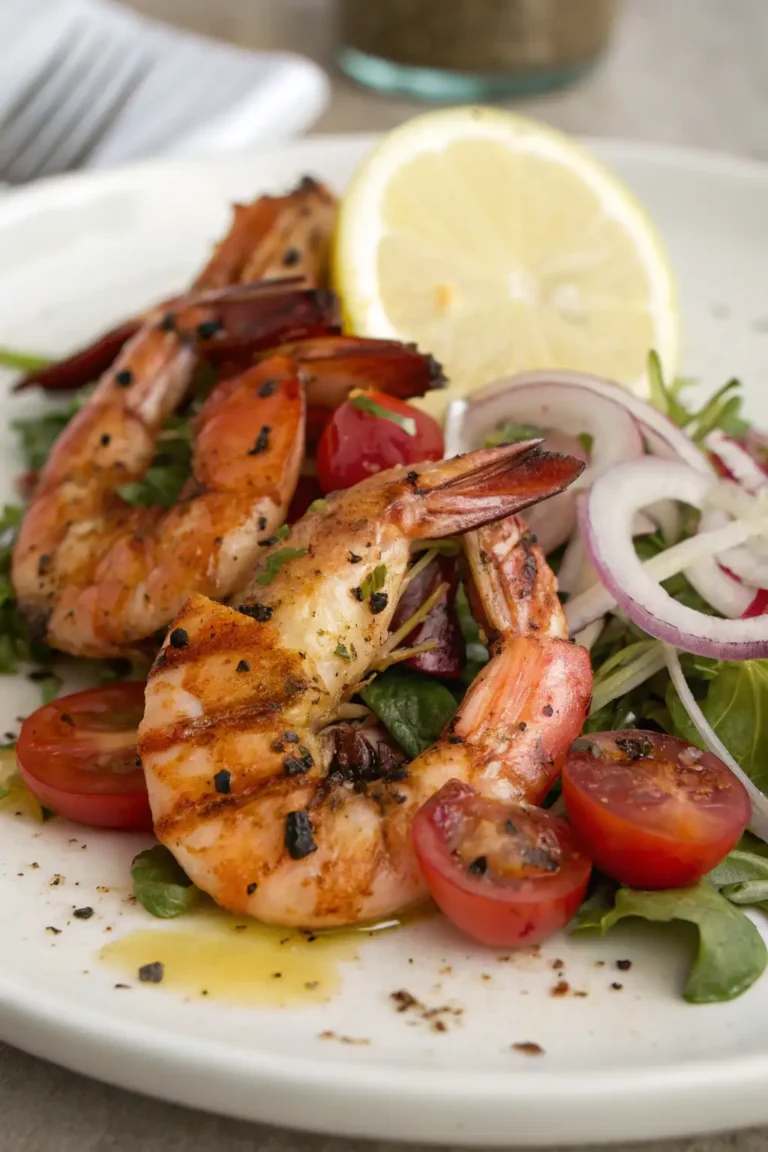A delicious plate of Gamberi Grigliati Louie
